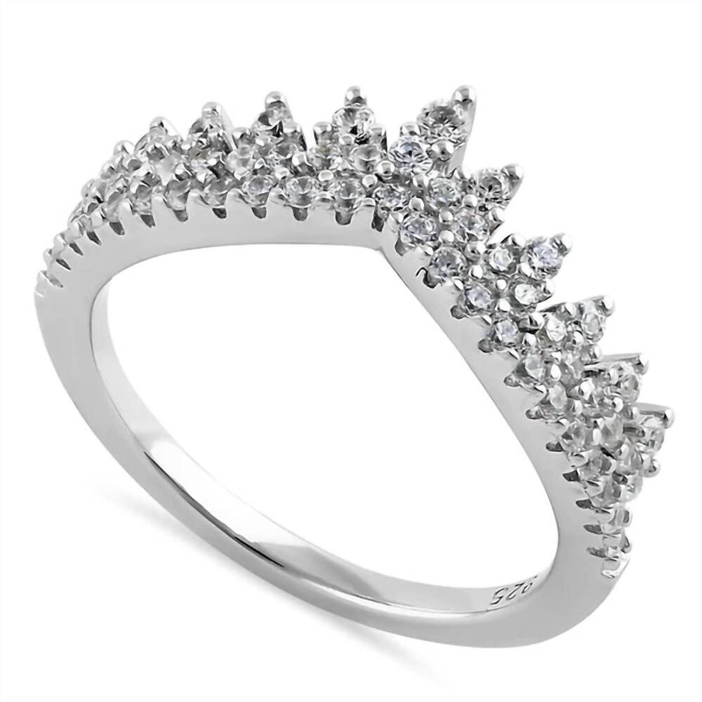 NEW STARLETTE women's tori statement ring in silver